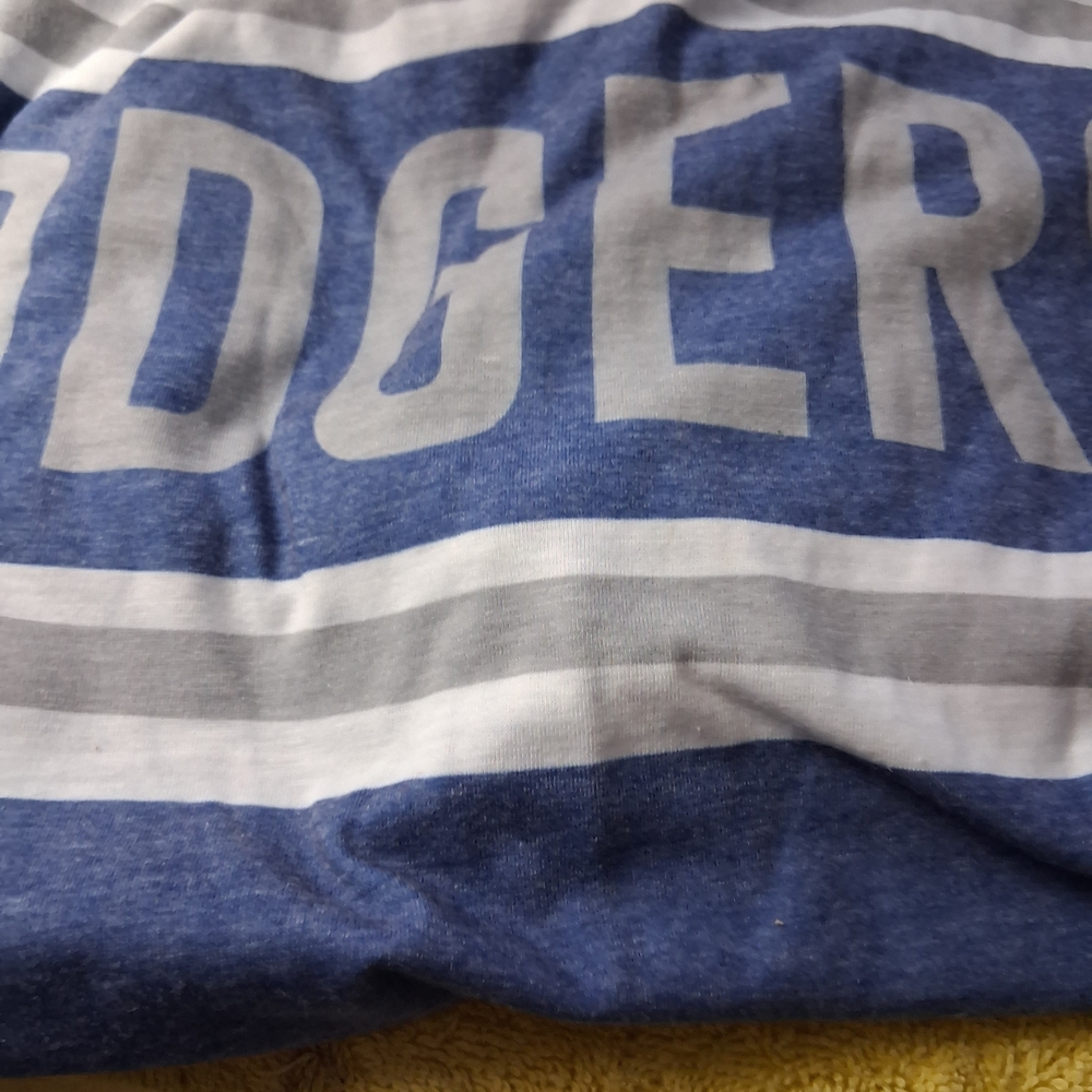 League Blue Button-Up Shirt Hoodie Of DODGERS